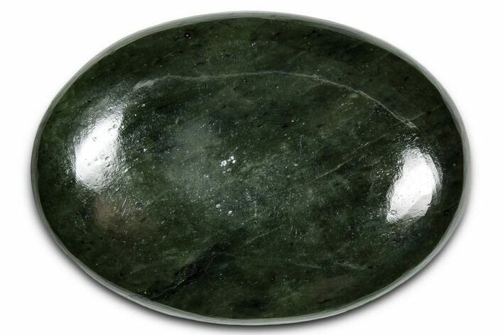 Polished Jade (Nephrite) Palm Stone - Afghanistan #350015